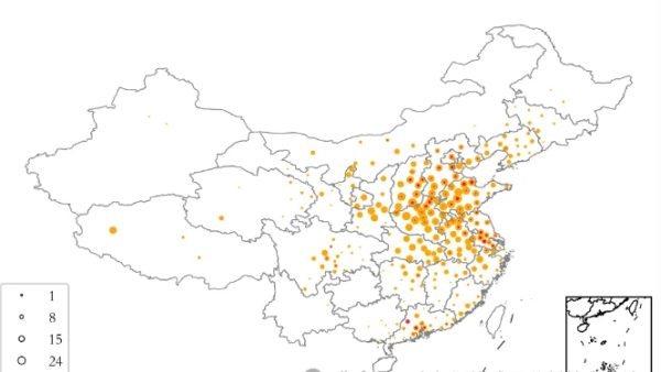 2024年4-9月全国臭氧污染天气统计-非官方
